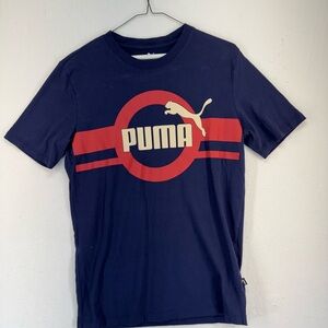 Puma Athletics Graphic Crew Neck Short Sleeve T-Shirt Men's Size S